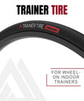 Indoor Trainer Tire For Road Bikes 700x25c With Quiet Long Lasting Proprietary Rubber Compound Perfect For Saris Kinetic Kurt Wahoo