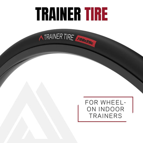 Indoor Trainer Tire For Road Bikes 700x25c With Quiet Long Lasting Proprietary Rubber Compound Perfect For Saris Kinetic Kurt Wahoo