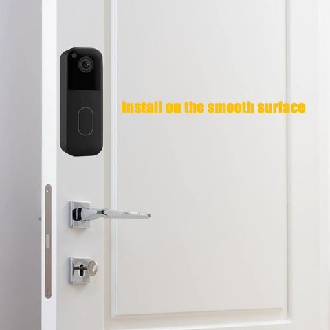 Two Way Installation Backplate Mount For Blink Video Doorbell 2nd Gen No Drill Adhesive Doorbell Mount on door