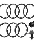 Seven Size Bike Headset Spacers Set For Mountain And Road Bikes With Precise Height Adjustment 1mm to 2.5mm aluminum washers