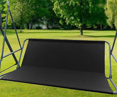 Heavy Duty Swing Seat Replacement Cover For Two To Three Seat Outdoor Swings, 600D Oxford Weatherproof Bench Cover on swing frame.