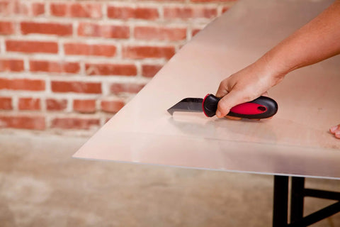 Pro Grade Plexiglass Scoring Tool With Ultra Sharp Steel Blade For Precise Grooves In Plexiglass Acrylic And Plastic Perfect For Creating A Scribe Line And Clean Break On DIY Projects And Repairs
