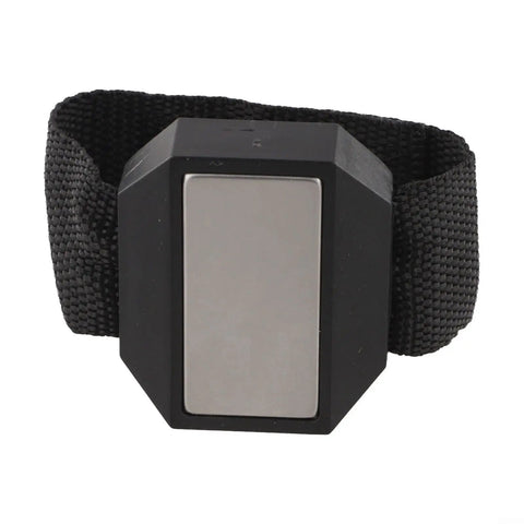 Hands Free Magnetic Wristband For Screws And Small Tools With Adjustable Oxford Cloth Strap Grab And Go Powerful Magnet And Breathable Construction Diy Accessory For Repairs And Projects, black wrist strap