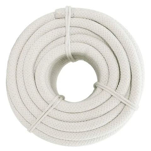 Braided Cotton Rope Half Inch Natural Beige Soft Utility Cord Fifty Feet For DIY Projects Home And Garden All Purpose Heavy Duty Craft Rope
