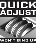 Quick adjust mechanism of the Adjustable Tapered Handle Wrench With Hex Jaw For A Secure Grip Ideal For DIY Projects And Home Improvement Garage Tasks