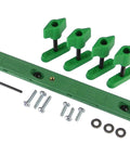 Zeroplay 360 Sled Kit 2.0 With Miter Stop for table saws, green hardware set, hex key, screws, DIY woodworking precision tool