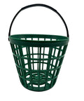 Golf Ball Basket With Handle Green Ball Bucket Holds Up To 25 Balls For Practice And Training, Portable Ball Holder