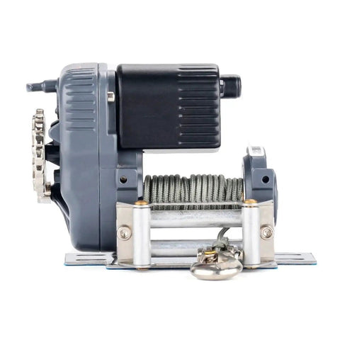 Heavy Duty Metal Electric Winch With Wireless Remote Control For TRX4 SCX10 D90 1/10 Rc Crawler Upgrade And Modification Parts Kit side view