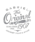 Logo of Gabriel, featuring 'The Original' with text 'Going Strong Since 1907 - Legendary Shocks & Struts' in gray design.