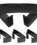 Patio Sofa Clips 4 Pack Outdoor Furniture Clamps for Rattan and Wicker Sectional Couch Connectors, black, set of four