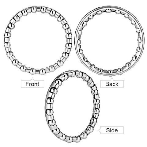 Bike Headset Bearings Set Four Pieces Caged Bearings With Twenty Ball Bearings Each For One And One Eighth Inch Mountain MTB Bikes