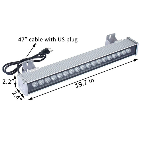 LED Wall Washer Light 18W 5000K Outdoor IP65 Waterproof Flood Light For Ads Boards Billboards And Building Exterior Signage Commercial Lighting Energy Efficient Durable