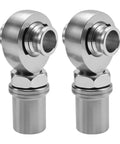 Beefy Heavy Duty Seven Eighths Inch UNC Fourteen Thread Heim Joint Rod End Kit For Steering And Suspension Fits One Point Five Inch Tubing Includes Spacers And Lock Nuts Steel Construction Delivers Reliable Long Term Performance, pair of steel rod ends
