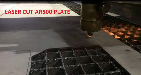 Laser cutting process on AR500 steel plate for AR500 12x20 Inch IDPA Steel Target Torso Gong Laser Cut For Rugged Practice Beefy Target