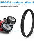 Replacement 4 Inch Rubber Bandsaw Tire Set Pack Of 4 For Compact Saws Fits 2629 20 2629 22 6242 6 2429 20 2429 21XC 45 69 0030