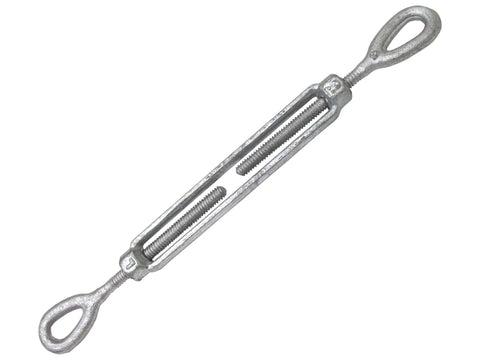 Heavy Duty 1/2 X 12 Inch Eye Eye Drop Forged Turnbuckle 4 Pack with galvanized finish for cable railing tensioning.