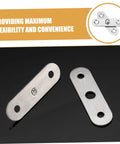 Hidden Door Hinge Kit From Mipcase With 10 Concealed 360 Degree Pivot Hinges For Secret Doors And Hidden Bookcases Built Tough Stainless Steel And Sleek Discreet Design For Modern Homes displayed on black surface