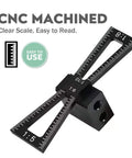 Top Shelf Dovetail Marker Tool For Woodworkers Slick Adjustable Layout Gauge with clear scale for precision layout.