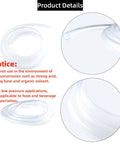Clear PVC tubing, 1" ID x 1-1/4" OD, 10 ft, coiled; low-pressure water transfer hose.