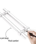 Sketch of modern entrance door handles set adjustable push pull bar for double sided sliding doors stainless steel doorknob 60cm detail