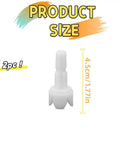 Two Pack Replacement Axle Stem For Formula Pro Advanced Compatible Parts FRP0046 shaft, 44 mm white plastic, 2pc