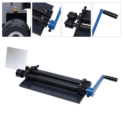 12 Inch Gear Drive Sheet Metal Bead Roller Machine With Bench Mount And 6 Die Set Manual Bead Roller for metalworking in automotive applications