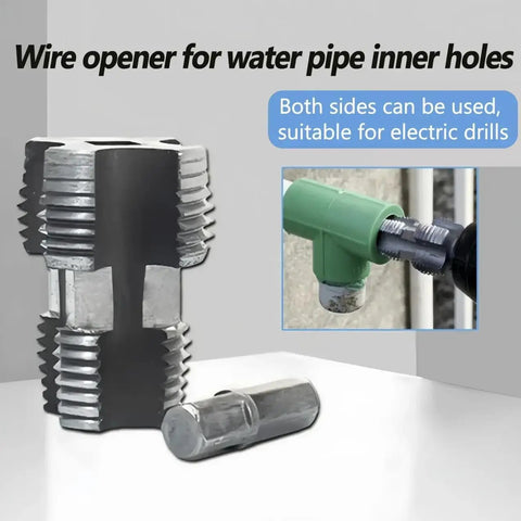 Heavy Duty Pvc Pipe Threader Kit With Electric Drill Adapter And One Half Inch Reusable Die for water pipe inner holes.
