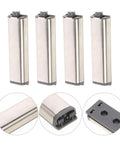 Set Of 4 Cabinet Door Push Latches With Magnetic Hold For Quick Open And Close, Automatic Opener Touch Latch, plastic hardware