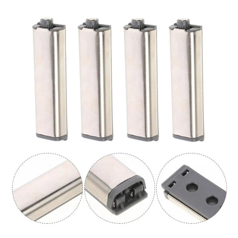 Set Of 4 Cabinet Door Push Latches With Magnetic Hold For Quick Open And Close, Automatic Opener Touch Latch, plastic hardware
