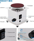 Hella Durable Mini Spindle Sander 6000RPM Electric Table Bench Grinder 110V with speed control knob and two switches.