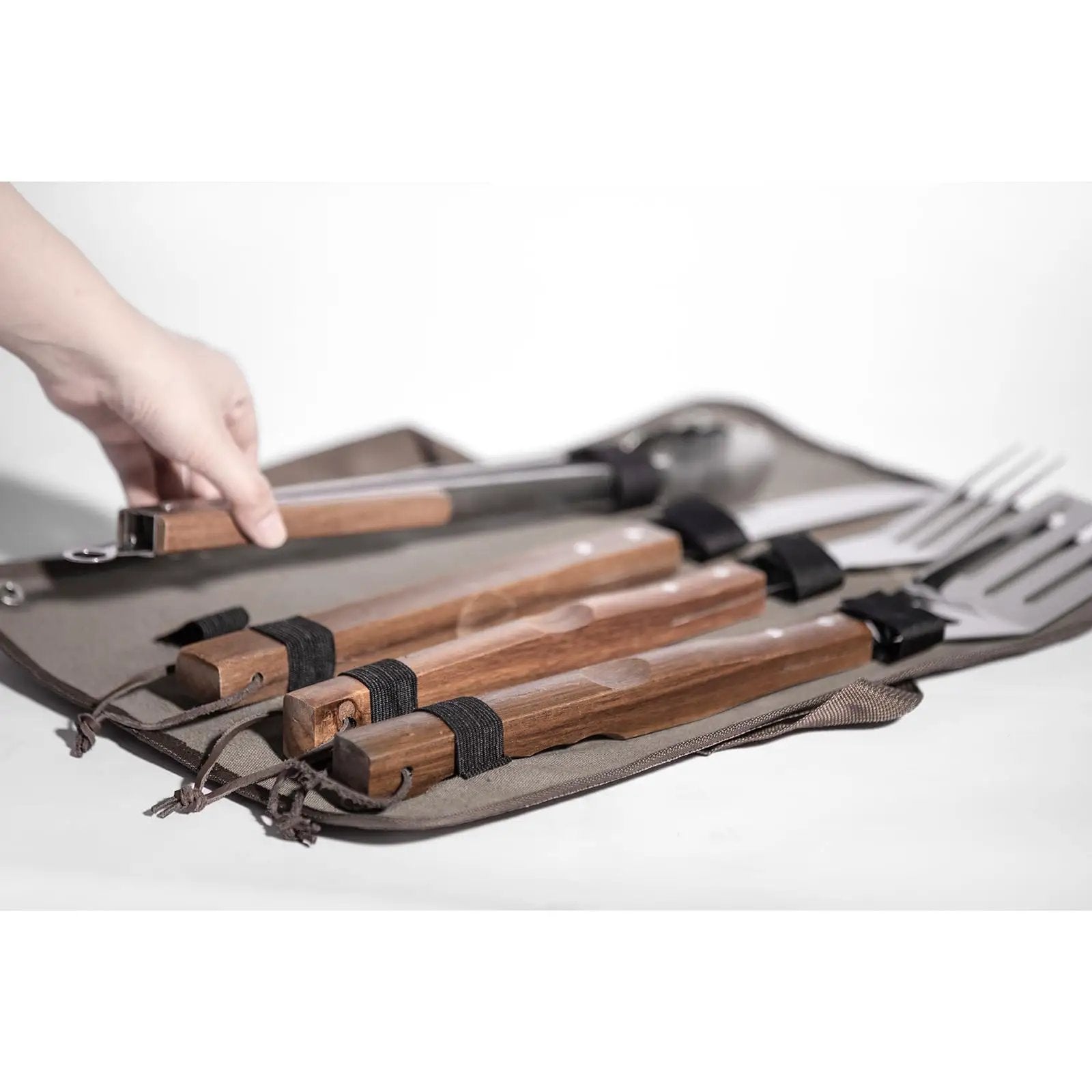 Stainless Steel BBQ Grill Tools Set for Backyard Fun ✓