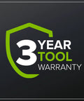 3 year tool warranty badge for 40V 26 Inch Brushless Hedge Trimmer Tool Only With Rotating Rear Handle