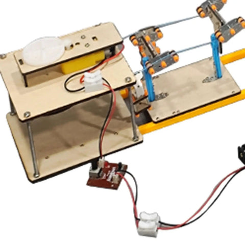Sightseeing Cable Car DIY System Model Wood Toy Kit For Kids And Students Realistic Tower Supports Hands-On Educational Physics Experiment For Home And School STEM Learning Toy For Primary Projects, wooden cable car model with wires