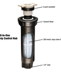 Drip Irrigation Conversion Kit For 1800 Series Pop Up Sprinklers To 6 Drip Emitters With 1/4 Inch Tubing, Water Saving Upgrade For Flower Beds And Shrubs