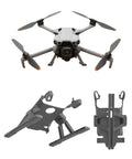 Foldable Ground Clearance Upgrade Landing Gear For Mini 5 Pro Drone with leg extensions and quick release, display view