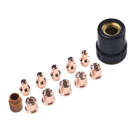 Get Your Plasma Cutter Consumables Kit Ready for Trafimet VersaCut 40 Systems with copper tips and nozzles for precise cuts.