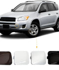 Toyota RAV4 2009-2012 with Front Bumper Tow Hook Cover Cap Towing Eye Silver Right Passenger Side Replacement shown