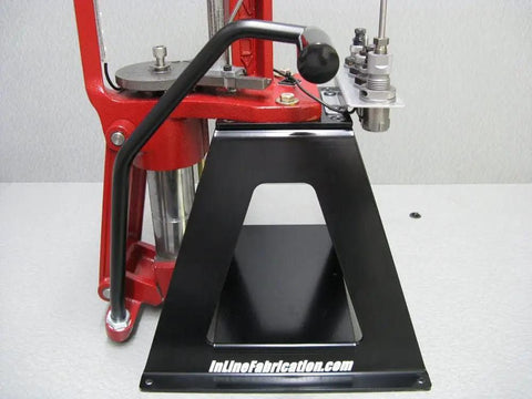 Premium Ergonomic Roller Lever Upgrade For Hornady Lock N Load Ap Reloading Press featuring smooth black finish and sturdy handle.