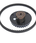 Premium 14320 Z0H 010 Camshaft Pulley Gear And Timing Belt Kit For GX25 4 Stroke Brushcutter Replace Parts Easy Swap For Heavy Duty Yard Work, black belt and pulley