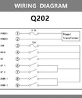 Wiring diagram for Dual Speed Wireless Crane Hoist Remote Control With 100 Meter Range, Ultra Fast 0.01 Second Response, Heavy Duty Industrial Grade Controller For Cranes, Hoists, Winches And Construction Vehicles, 2 Keys
