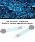 Two Pack Thin Film Pressure Sensor, Flexible Bendable Force Sensitive Resistor, 20g To 3kg Range, High Accuracy With Low Drift, Ideal For Auto And Industrial Measurement Applications, 0.4mm thin