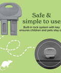 Heavy Duty Small Mouse Bait Stations With Secure Locks For Indoor Or Outdoor Pest Control And Discreet Rat And Mouse Bait Block Holders In A Practical 12 Pack Bundle To Kick Those Nasty Critters Out lock system, gray plastic, child and pet safe design