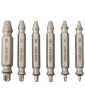 Easy Out 6 Pcs Damaged Screw Extractor Set Made From Premium High Grade Steel Reverse Drill Bits To Fix Broken Stripped Screws And Studs With Storage Case Perfect Tool Kit For Homeowners And Mechanics Looking For Quick Fixes, six steel bits