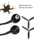 2300KV Brushless Motor ESC Combo for RC Drones with Aluminum Alloy Frame and Propeller Kit displayed with parts visible