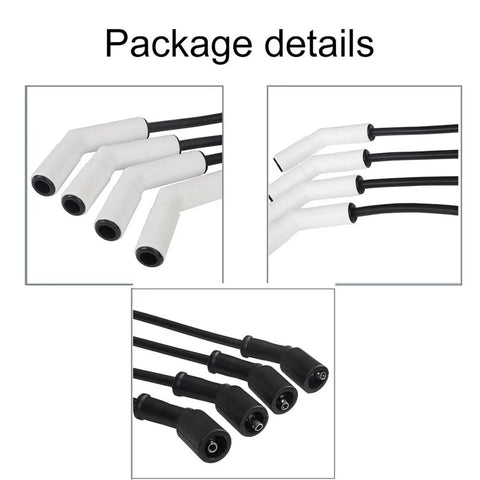 Upgrade Your GM LS Or LT Engine With This 8-Piece Extreme Spark Plug Wire Sleeve Set For A Snappy Idle And Raw Power Under Hood When Tearing Up The Drag Strip; 8 white silicone sleeves on spark plug wires