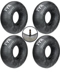 Four FR13 14 Radial Tire Inner Tubes with TR13 Valve Stems for Multi Fit Passenger Farm and Light Truck Tires