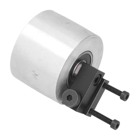 Heavy Duty Aluminum Alloy Belt Grinder Tracking Wheel Smooth Operator for precise sanding and polishing projects.