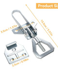 10 Sets Beehive Fasteners With Nuts And Adjustable Buckle Straps Tool Free Quick Release Snap Connectors, product dimensions shown