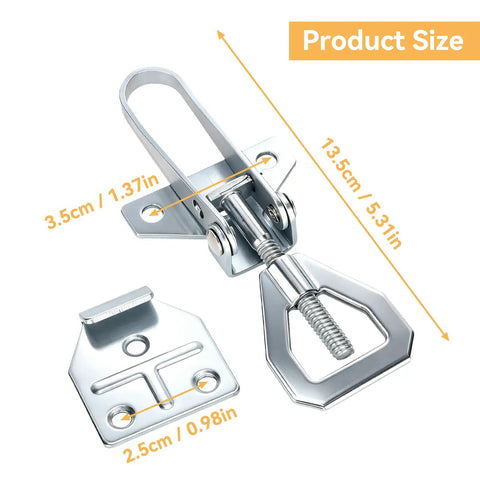 10 Sets Beehive Fasteners With Nuts And Adjustable Buckle Straps Tool Free Quick Release Snap Connectors, product dimensions shown