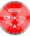 Diamond Segmented Turbo Masonry Cut Off Blade For Concrete Brick And Block, 14 Inch Diameter, 3.2mm Kerf, 5500 Max RPM